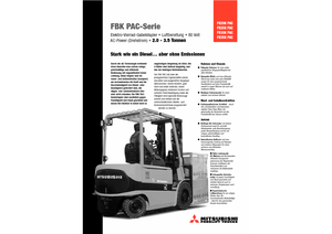 Carrelli elevatori frontali elettrici Mitsubishi FB 30 KPAC