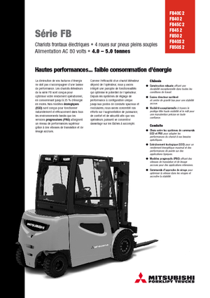 Carrelli elevatori frontali elettrici Mitsubishi FB45