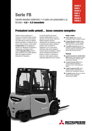 Carrelli elevatori frontali elettrici Mitsubishi FB45