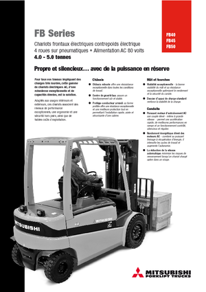 Carrelli elevatori frontali elettrici Mitsubishi FB50