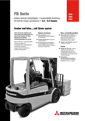 Carrelli elevatori frontali elettrici Mitsubishi FB50