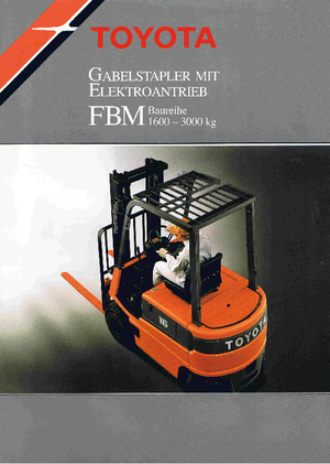 Carrelli elevatori frontali elettrici Toyota FBM 25