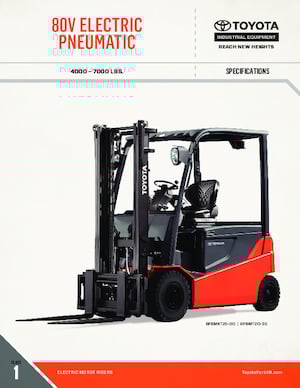 Carrelli elevatori frontali elettrici Toyota 05-8FBM30T