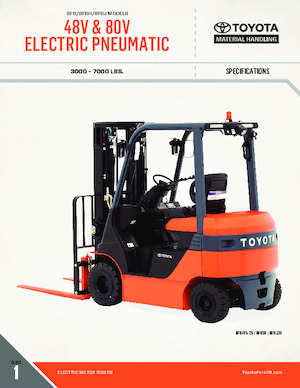 Carrelli elevatori frontali elettrici Toyota 8FBH25