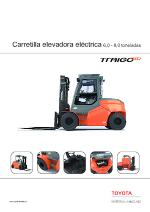 Carrelli elevatori frontali elettrici Toyota 9 FBH 80T 