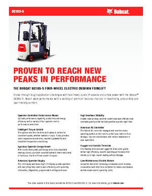 Carrelli elevatori frontali elettrici Bobcat BC18S-5