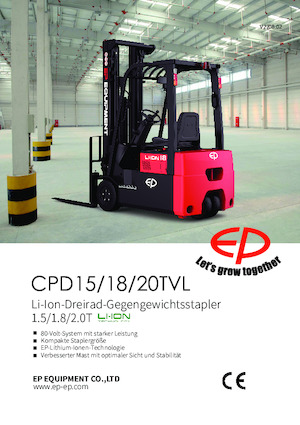 Carrelli elevatori frontali elettrici EP CPD20TVL