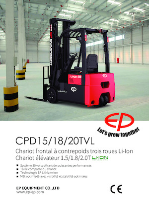 Carrelli elevatori frontali elettrici EP CPD20TVL