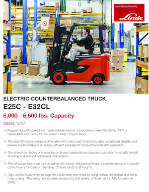 Carrelli elevatori frontali elettrici Linde E25C