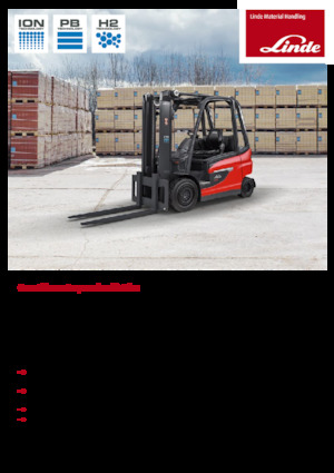 Carrelli elevatori frontali elettrici Linde E30/600HL