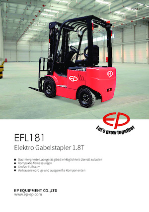 Carrelli elevatori frontali elettrici EP EFL181