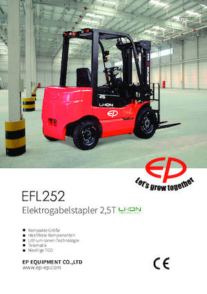 Carrelli elevatori frontali elettrici EP EFL252