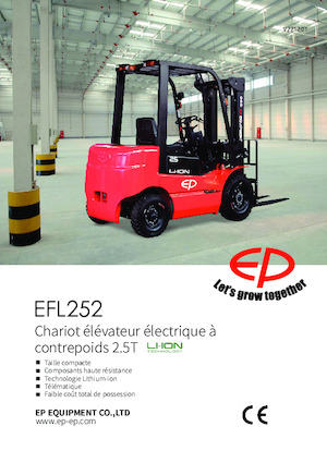 Carrelli elevatori frontali elettrici EP EFL252