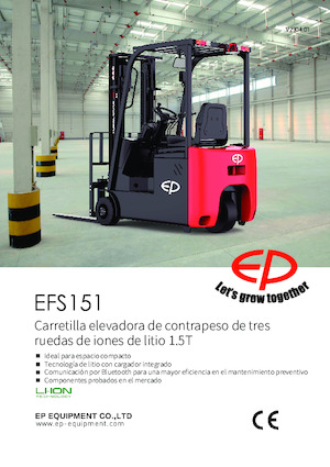 Carrelli elevatori frontali elettrici EP EFS151
