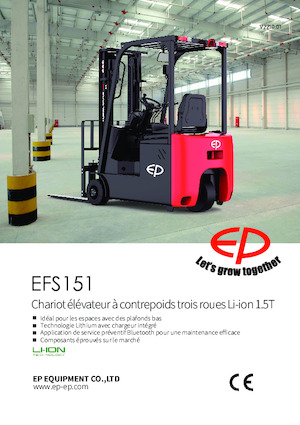 Carrelli elevatori frontali elettrici EP EFS151