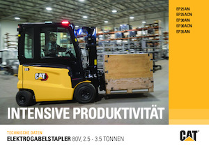 Carrelli elevatori frontali elettrici Caterpillar EP25ACN