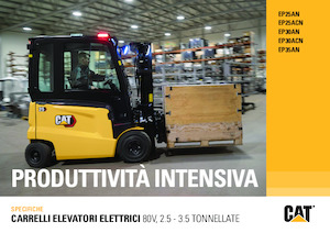 Carrelli elevatori frontali elettrici Caterpillar EP25ACN