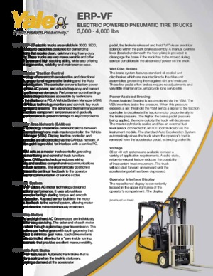 Carrelli elevatori frontali elettrici Yale ERP035VF