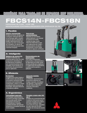 Carrelli elevatori frontali elettrici Mitsubishi FBCS18N