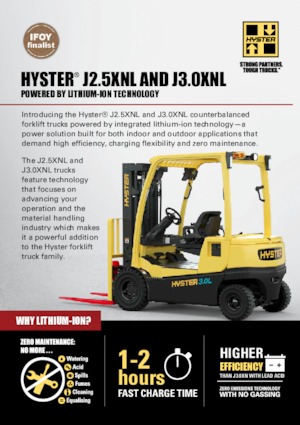 Carrelli elevatori frontali elettrici Hyster J2.5XNL