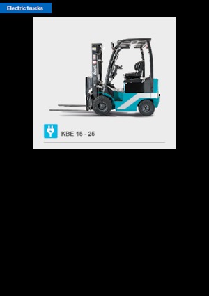 Carrelli elevatori frontali elettrici Baoli KBE 15