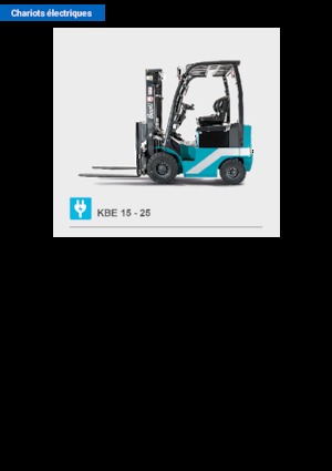 Carrelli elevatori frontali elettrici Baoli KBE 15
