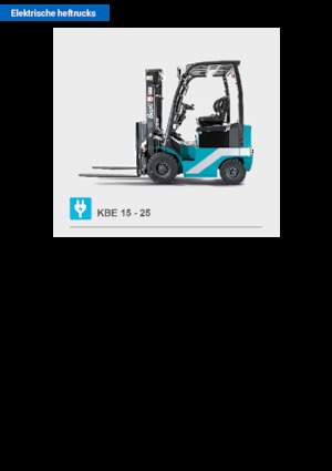 Carrelli elevatori frontali elettrici Baoli KBE 15