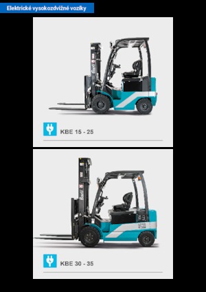 Carrelli elevatori frontali elettrici Baoli KBE 30