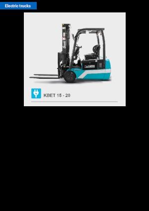 Carrelli elevatori frontali elettrici Baoli KBET 15