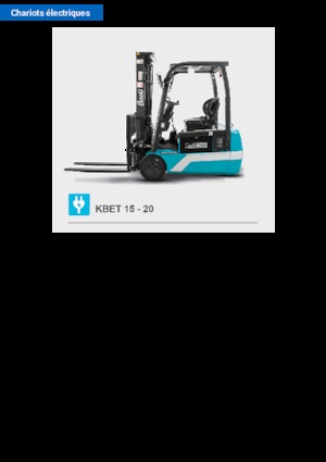Carrelli elevatori frontali elettrici Baoli KBET 15