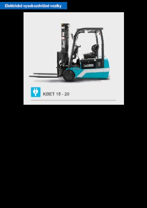 Carrelli elevatori frontali elettrici Baoli KBET 20