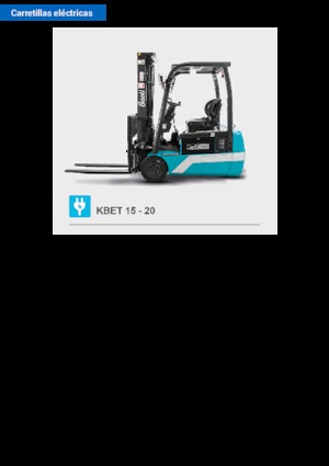 Carrelli elevatori frontali elettrici Baoli KBET 20