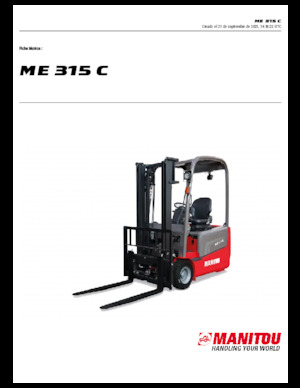 Carrelli elevatori frontali elettrici Manitou ME 315 C