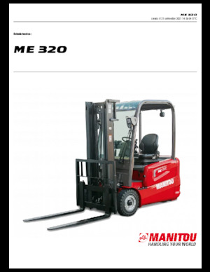 Carrelli elevatori frontali elettrici Manitou ME 320