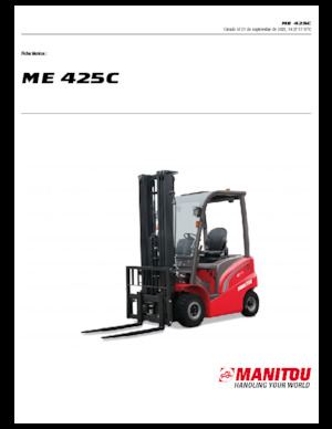 Carrelli elevatori frontali elettrici Manitou ME 425 C