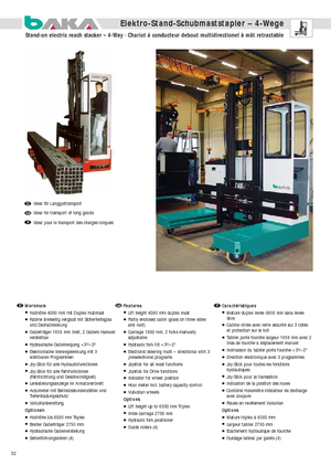 Carrelli multidirezionali elettrici Baka ESY 20/12/40 A