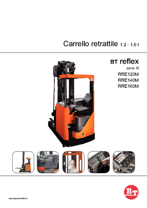 Carrelli elevatori retrattili elettrici BT RRE 160 M 