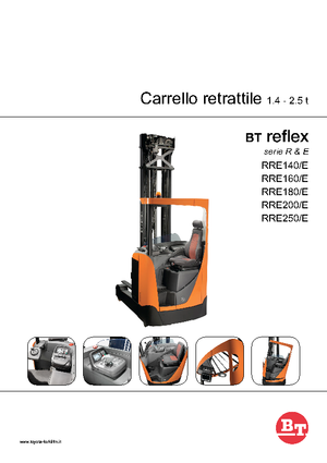Carrelli elevatori retrattili elettrici BT Reflex RRE 140 H