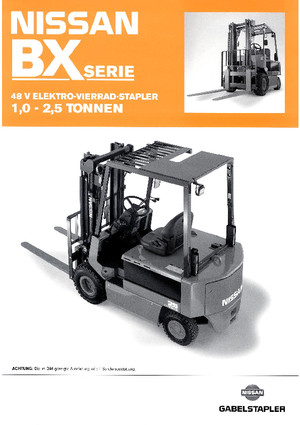 Carrelli elevatori frontali elettrici Nissan FP 01 L 10 U