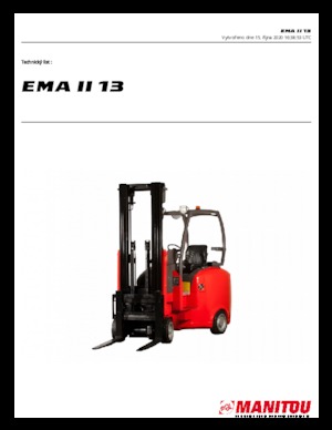 Carrelli elevatori frontali elettrici Manitou EMA II 13