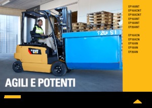 Carrelli elevatori frontali elettrici Caterpillar EP16AN