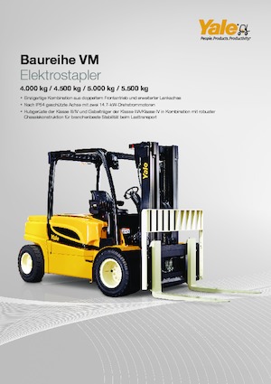 Carrelli elevatori frontali elettrici Yale ERP 55 VM