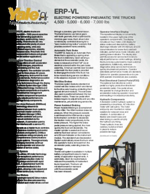 Carrelli elevatori frontali elettrici Yale ERP060VL