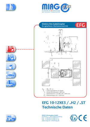 Ex - Carrelli elevatori antideflagranti Miag EFG 10 XEV 3