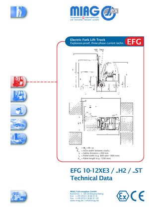 Ex - Carrelli elevatori antideflagranti Miag EFG 10 XEV 3