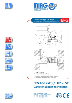 Ex - Carrelli elevatori antideflagranti Miag EFG 10 XEV 3