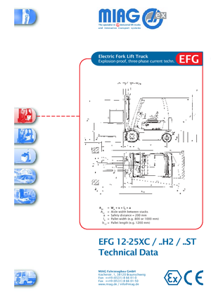 Ex - Carrelli elevatori antideflagranti Miag EFG 12 XC