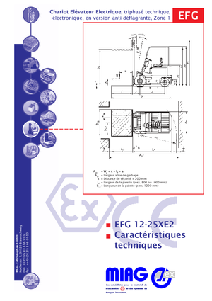 Ex - Carrelli elevatori antideflagranti Miag EFG 35 XE 2