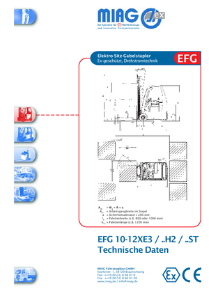 Ex - Carrelli elevatori antideflagranti Miag EFG 12 XE 3