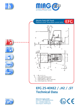 Ex - Carrelli elevatori antideflagranti Miag EFG 35 XE 2